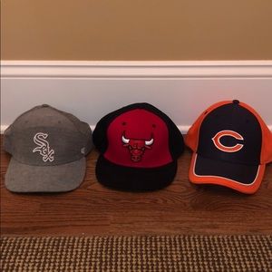 chicago sports fans! 3 hats